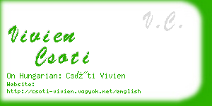 vivien csoti business card